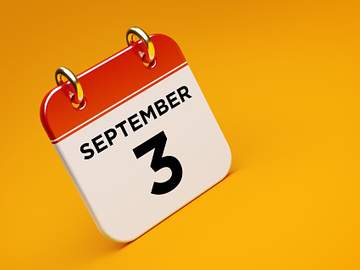 calendar marking september 3
