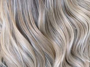 image of blond hair on person of indeterminate gender