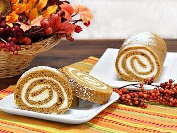 pumpkin swiss roll