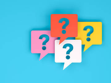 question marks graphic