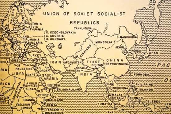 1930s map of ussr