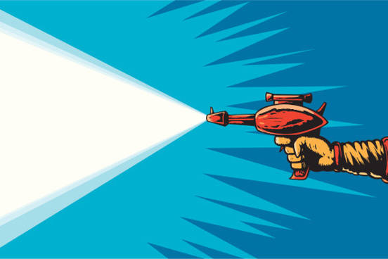 50s ray gun illustration