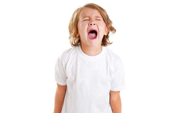 angry child yelling