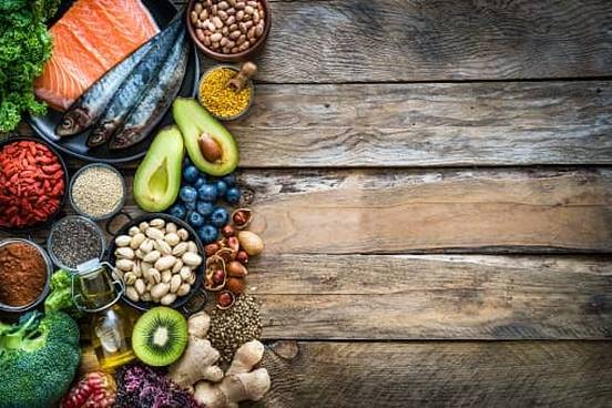 assortment of food on table