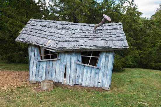 caved in shed