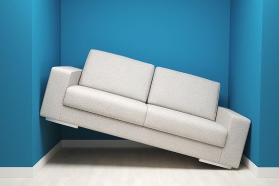 comedy of errors couch in too small space photo
