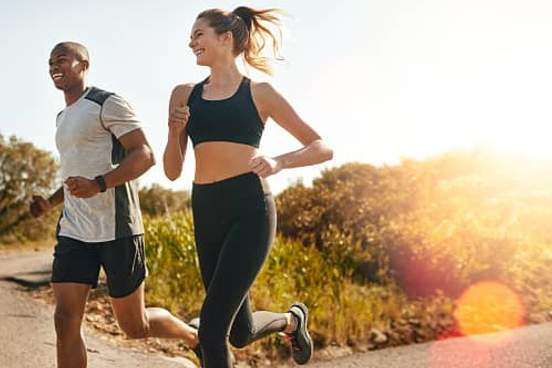 couple running