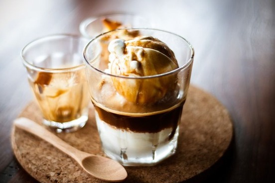 dessert words affogato