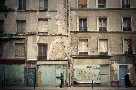 dilapidated buildings