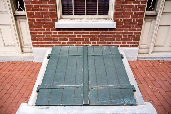 doors to a cellar