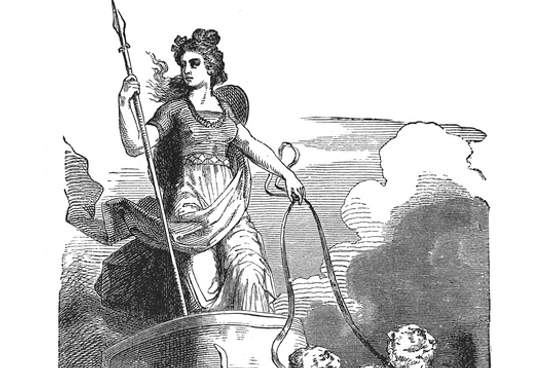 frigg norse goddess in a chariot