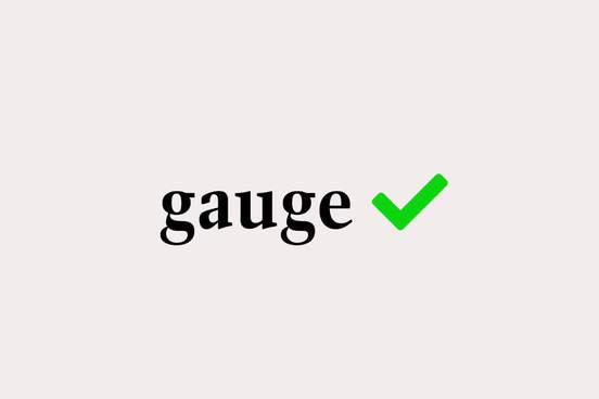 gauge with green check mark