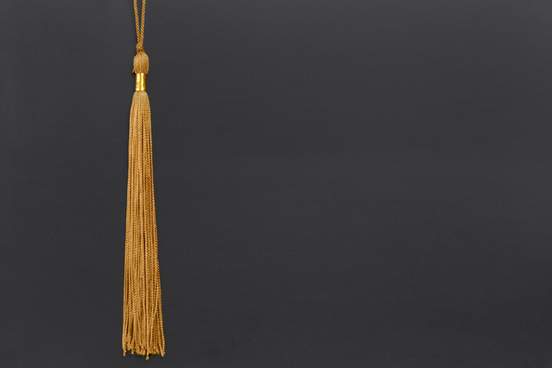 gold graduation tassel
