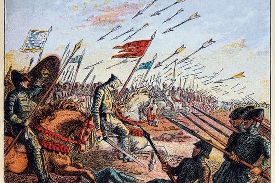illustration of cavalry at battle of hastings