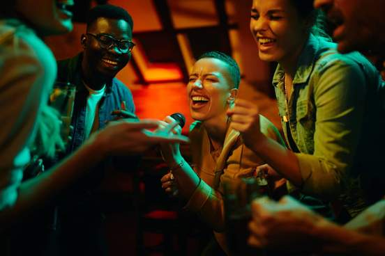 karaoke with friends