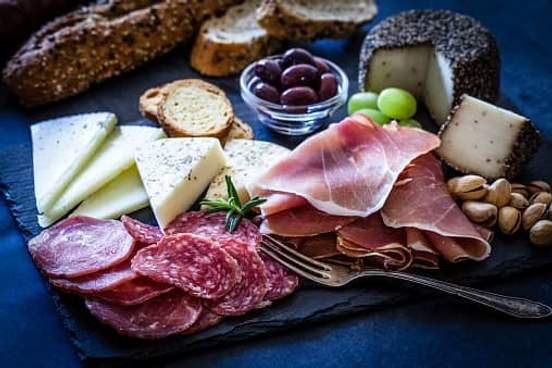 meat and cheese tray