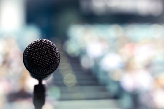 microphone in auditorium