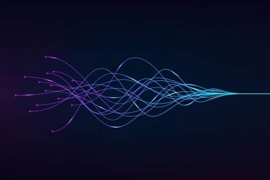 multiple lines swirling into one