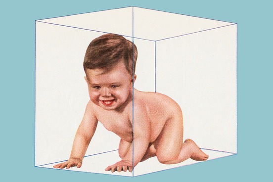 opposites corrigible baby in a box