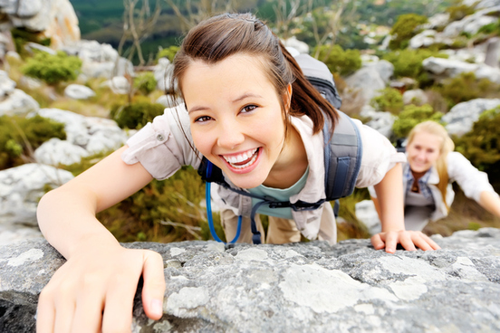 outdoor rock climbing
