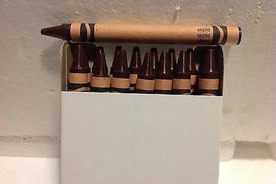 sepia-crayons