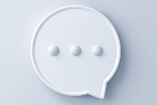 speech bubble with ellipses in it