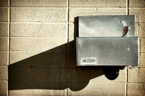 super bowl words drinking fountain bubbler photo