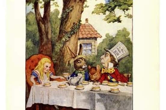 vintage illustration of alice in wonderland