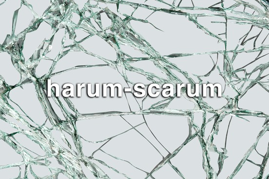 weird rhyming words harum scarum