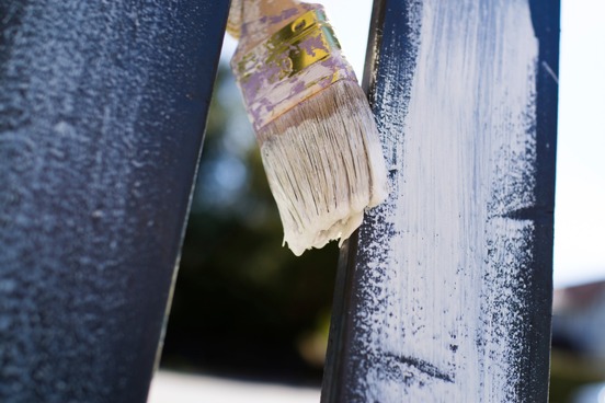 whitewashing a fence