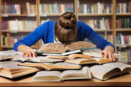 woman-asleep-on-large-book
