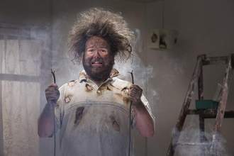 a man who has electrified himself