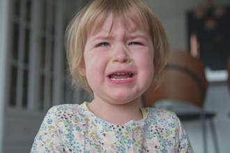 a sobbing child