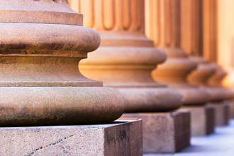 bases of stone columns