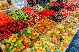 bins of candy