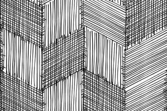 black pen hatch marks in a chevron pattern