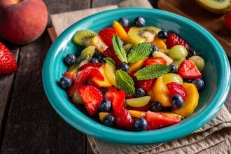 bowl of delicious fresh fruit