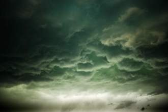 dark storm clouds rolling in