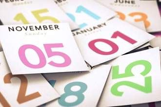 days of the week calendar pages