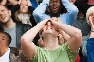 disappointed football fans