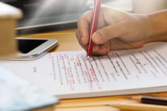 editing text on table in office