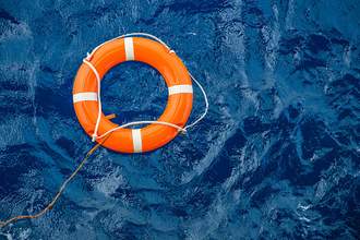 floatation ring on water