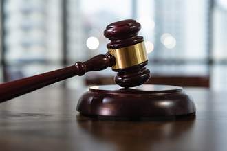 gavel on desk