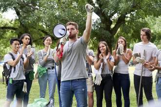 group of people advocating for a natural cause