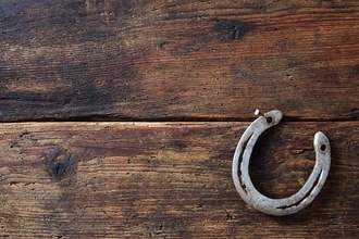horseshoe hanging on nail