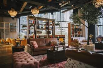 luxury eclectic interior lounge