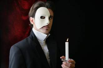 man dressed as the phantom of the opera