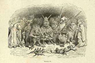 mythical monsters goblins and beast illustration