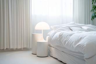 room with soft light coming through window