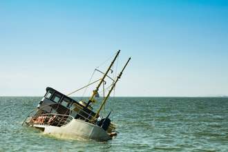 sinking ship